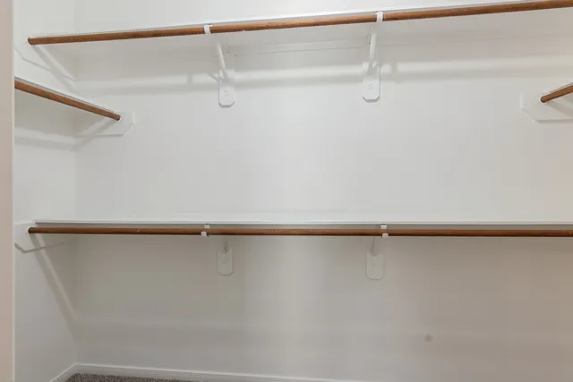 a close view of closet