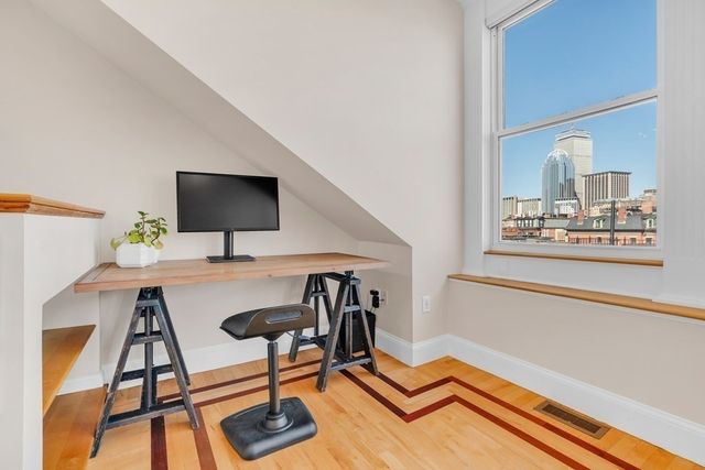 a view of an entryway with staircase
