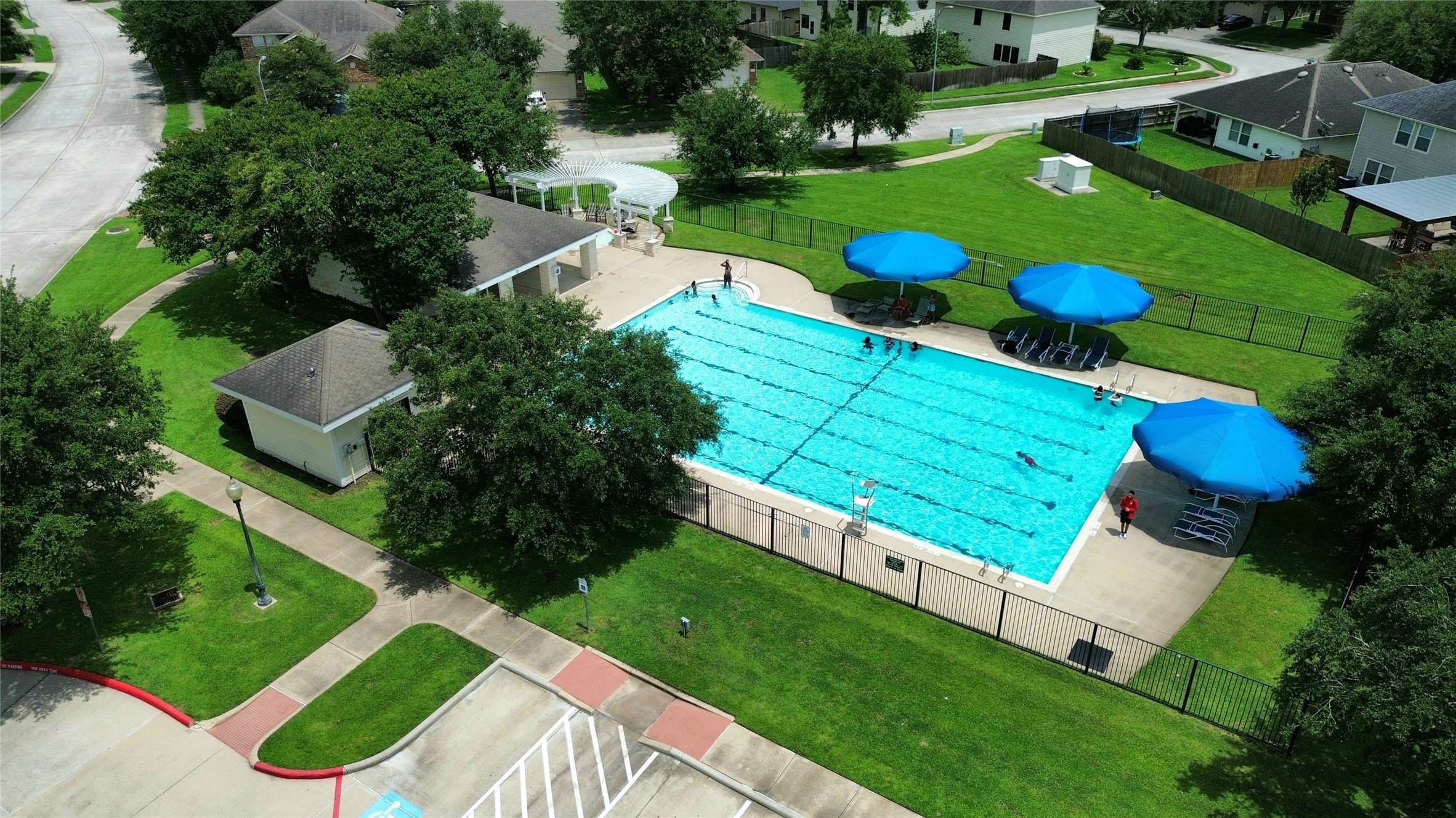 9510 Barr Spring Drive Humble, TX 77396 - Photo 26 of 27 an aerial view of a house having outdoor space