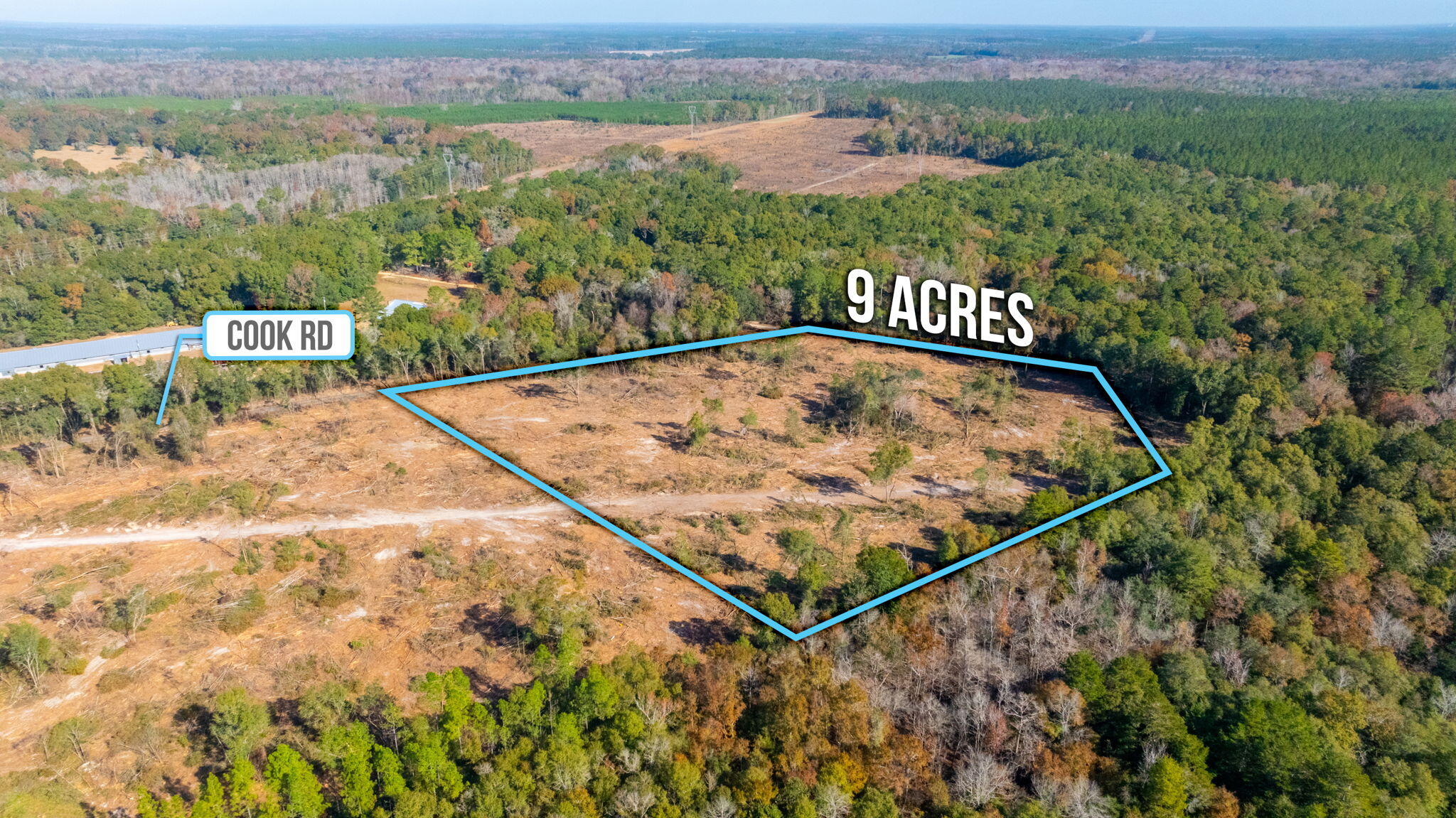 9-acres Cook Road Westville, FL 32464 - Photo 8 of 20 an aerial view of a house