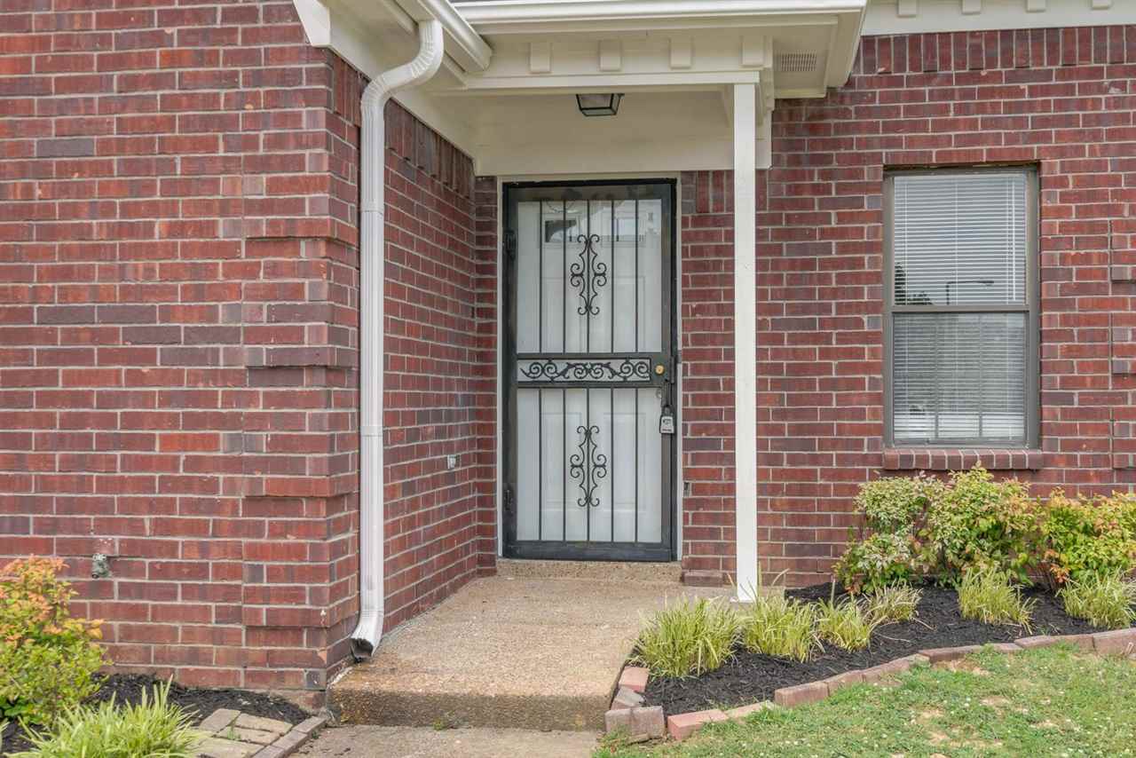 4233 Meadow Ridge Trail Memphis, TN 38141 - Photo 4 of 21 a front view of a house with a garden and plants