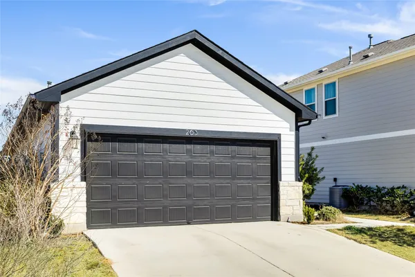 a view of house and front door
