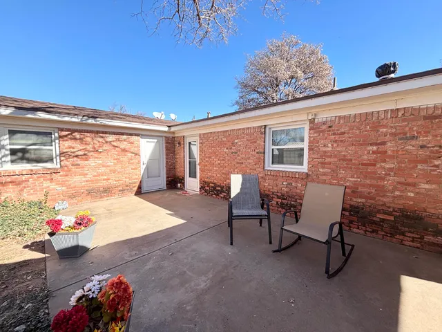 a outdoor space with furniture