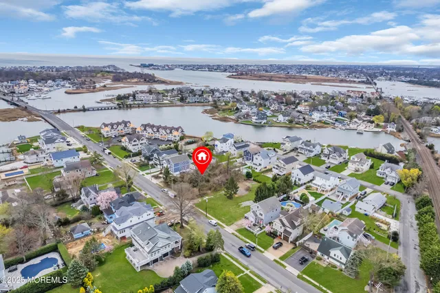 an aerial view of a city