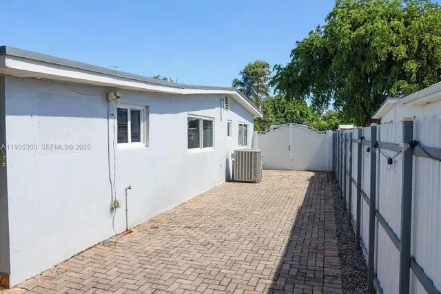a backyard of a house