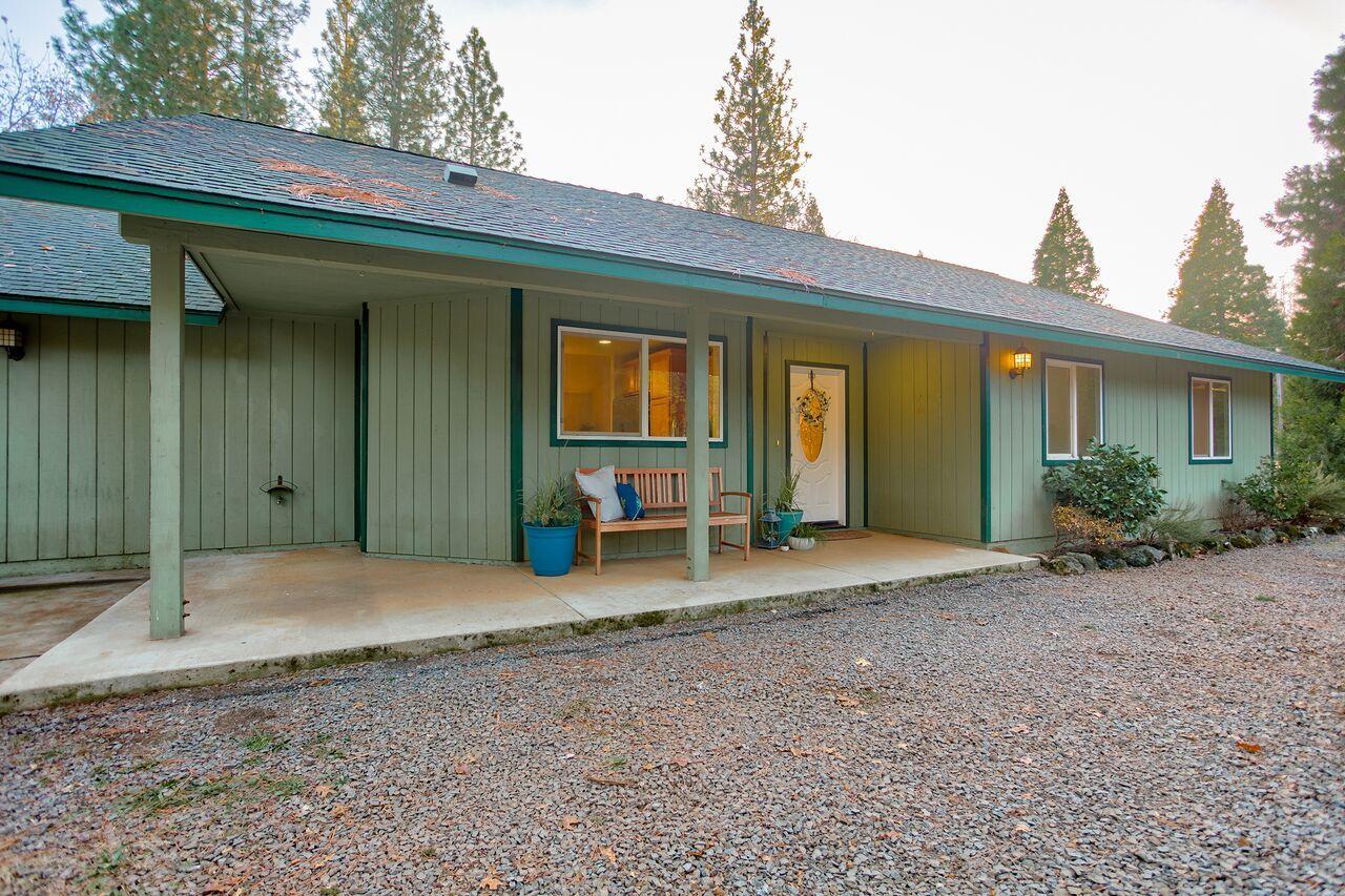 30057 Rl Smith Logging Road Oak Run, CA 96069 - Photo 45 of 58 a view of a house with backyard and porch