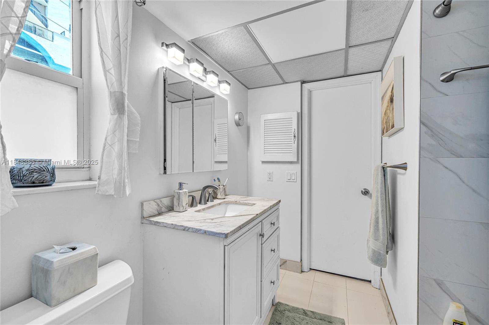 200 South Birch Road, Unit 201 Fort Lauderdale, FL 33316 - Photo 21 of 28 a bathroom with a sink a toilet and shower