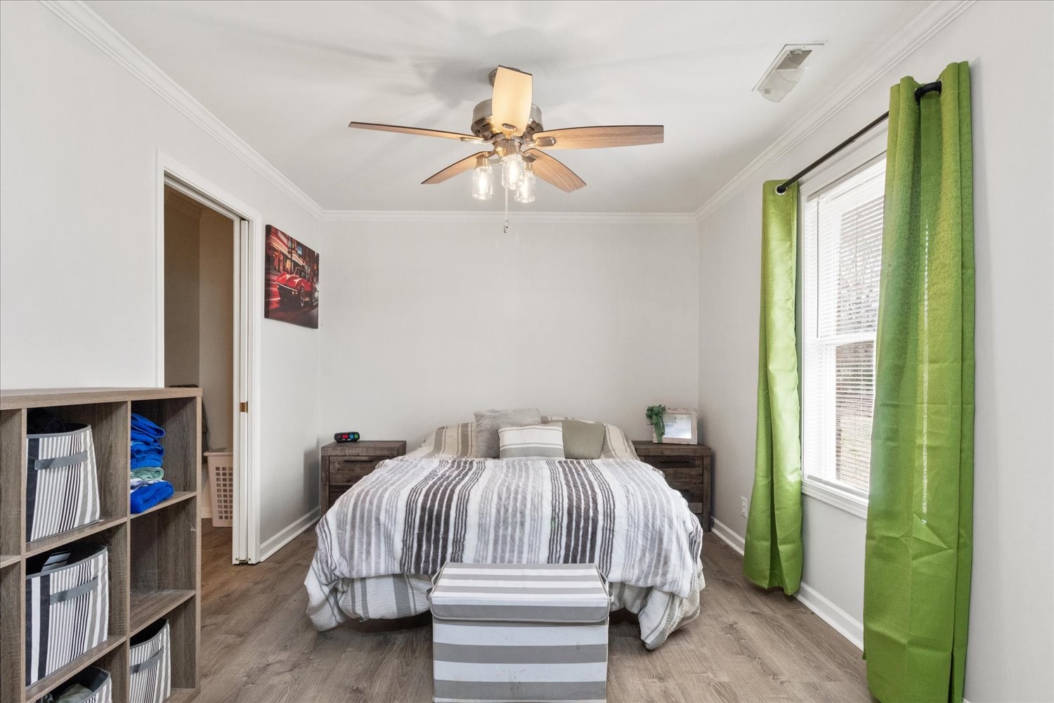 351 Rippy Ridge Road Normandy, TN 37360 - Photo 16 of 45 a bedroom with a bed and a book shelf