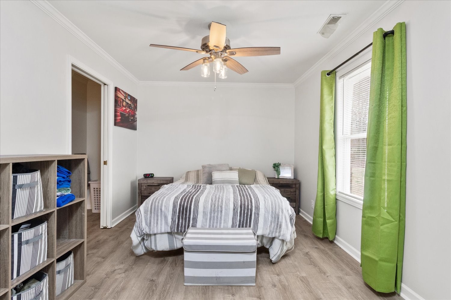 351 Rippy Ridge Road Normandy, TN 37360 - Photo 17 of 45 a bedroom with a bed and a book shelf