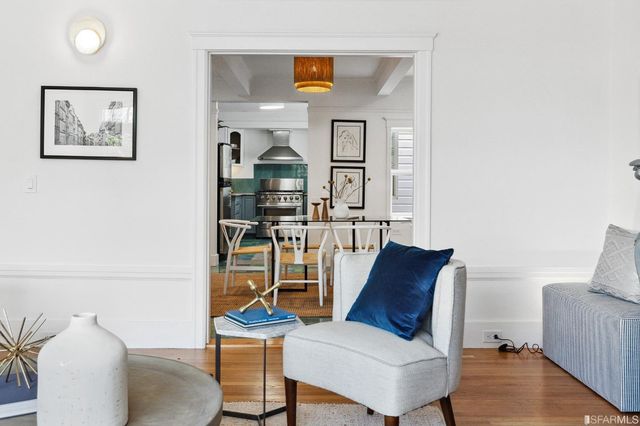 a view of a livingroom with furniture