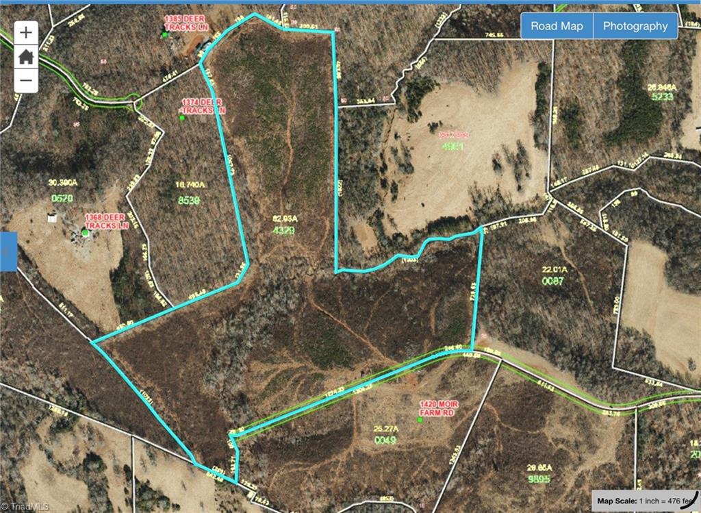 0 Moir Farm Road Lawsonville, NC 27022 - Photo 15 of 15 Here you can see the many cut trails…