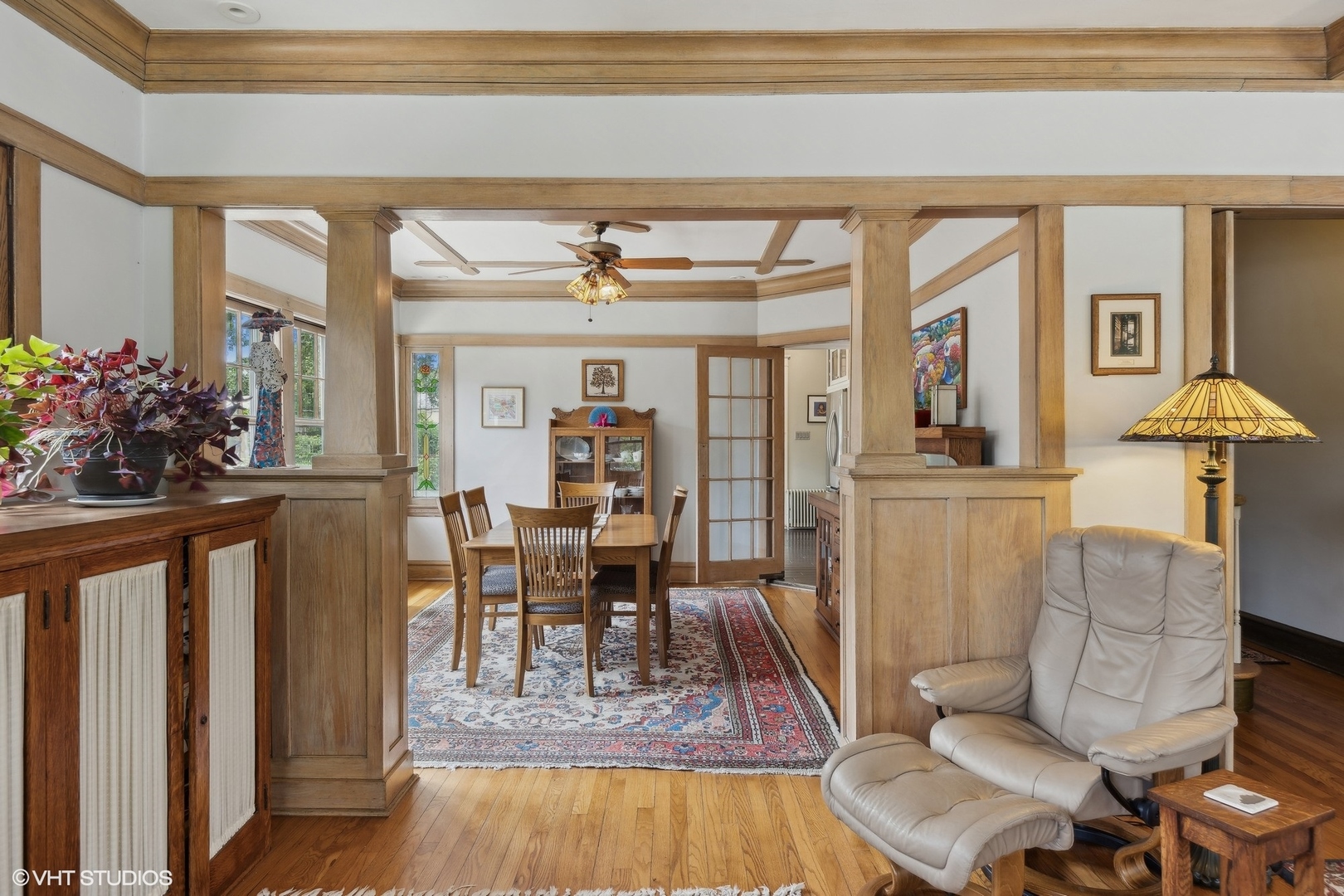 208 Woodside Road Riverside, IL 60546 - Photo 11 of 37 a dining room with furniture and wooden floor