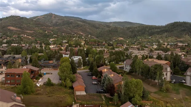 an aerial view of a city
