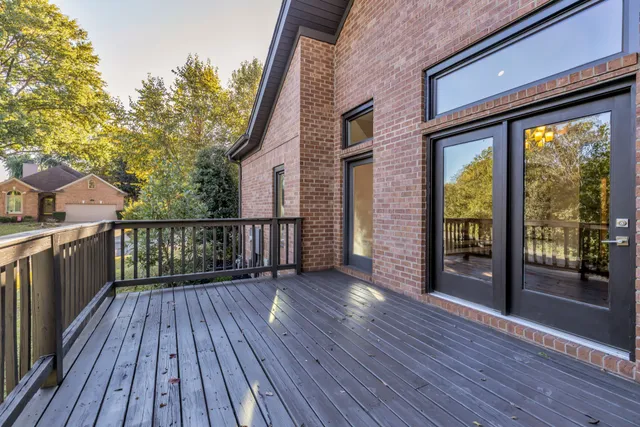 a view of a house with a deck