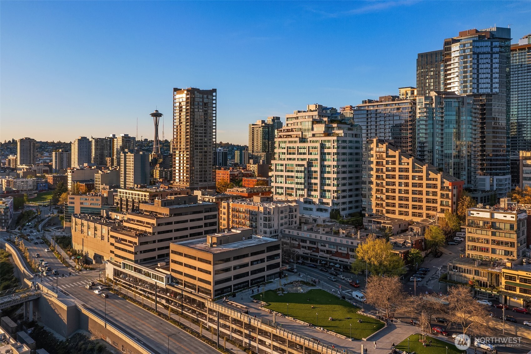 87 Virginia Street, Unit 8 Seattle, WA 98101 - Photo 31 of 34 a view of city with tall buildings