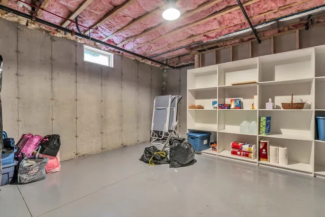 a view of storage and utility room