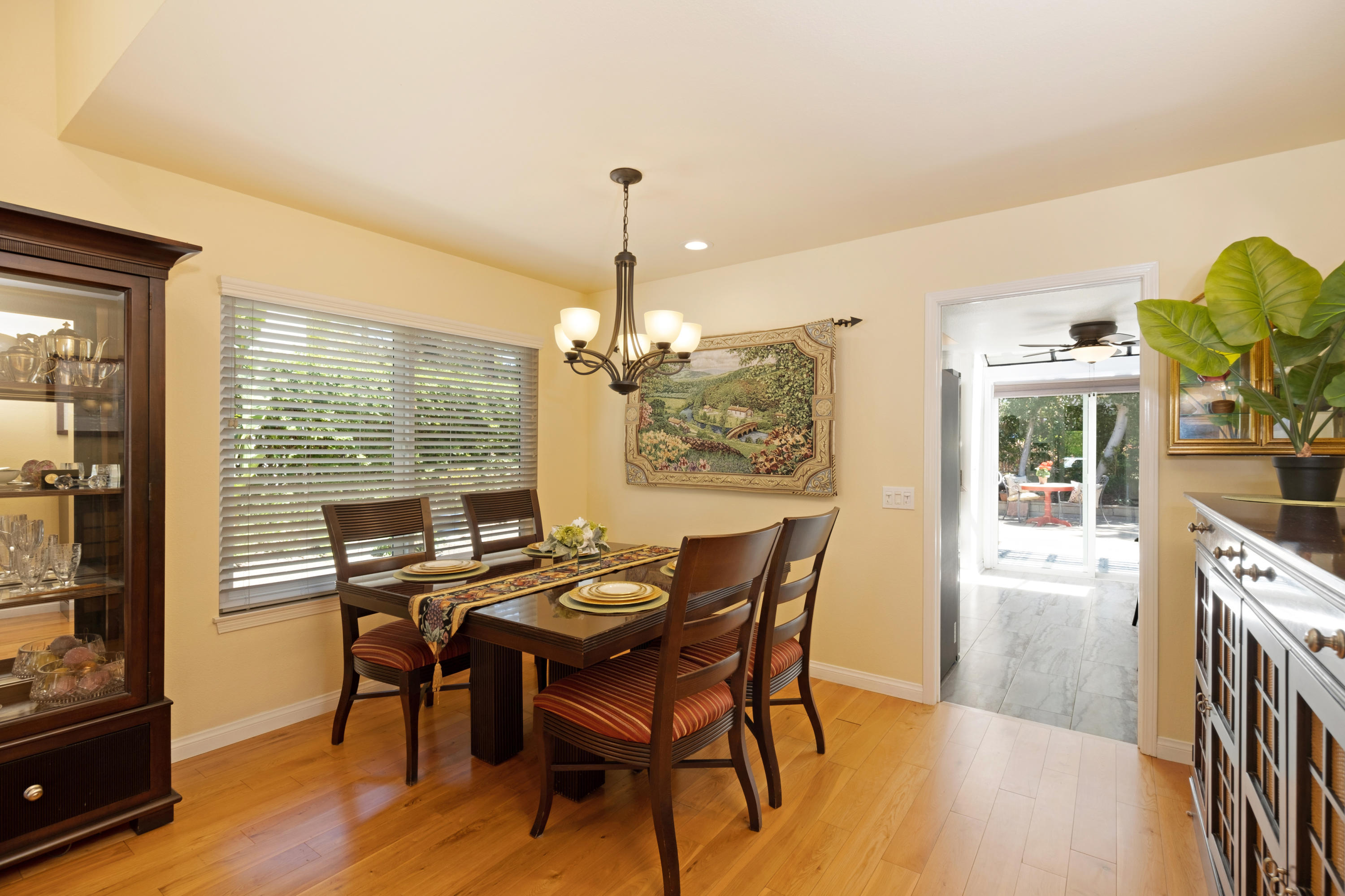 19358 Crystal Ridge Lane Porter Ranch, CA 91326 - Photo 10 of 37 a view of a dining room with furniture window and wooden floor