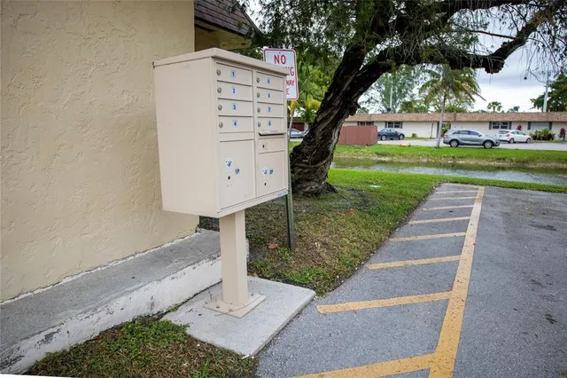 a view of a lake with houses