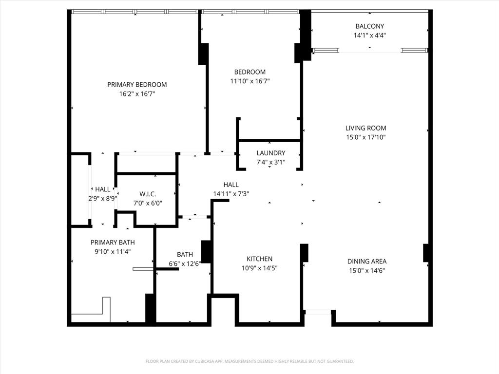 5200 Keller Springs Road, Unit 1315 Dallas, TX 75248 - Photo 15 of 40 a picture of a floor plan