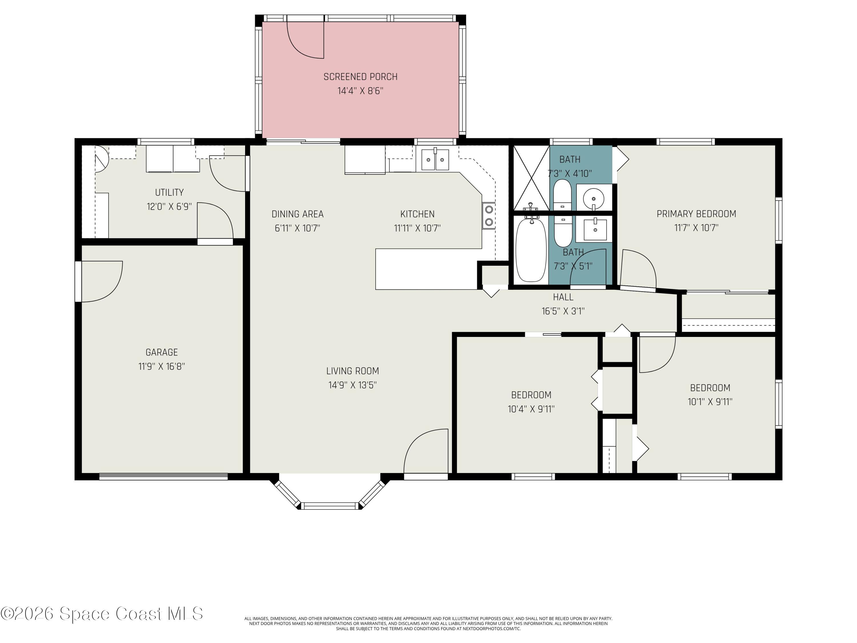 6460 Irving Road Cocoa, FL 32927 - Photo 28 of 28 Floor Plan Irving