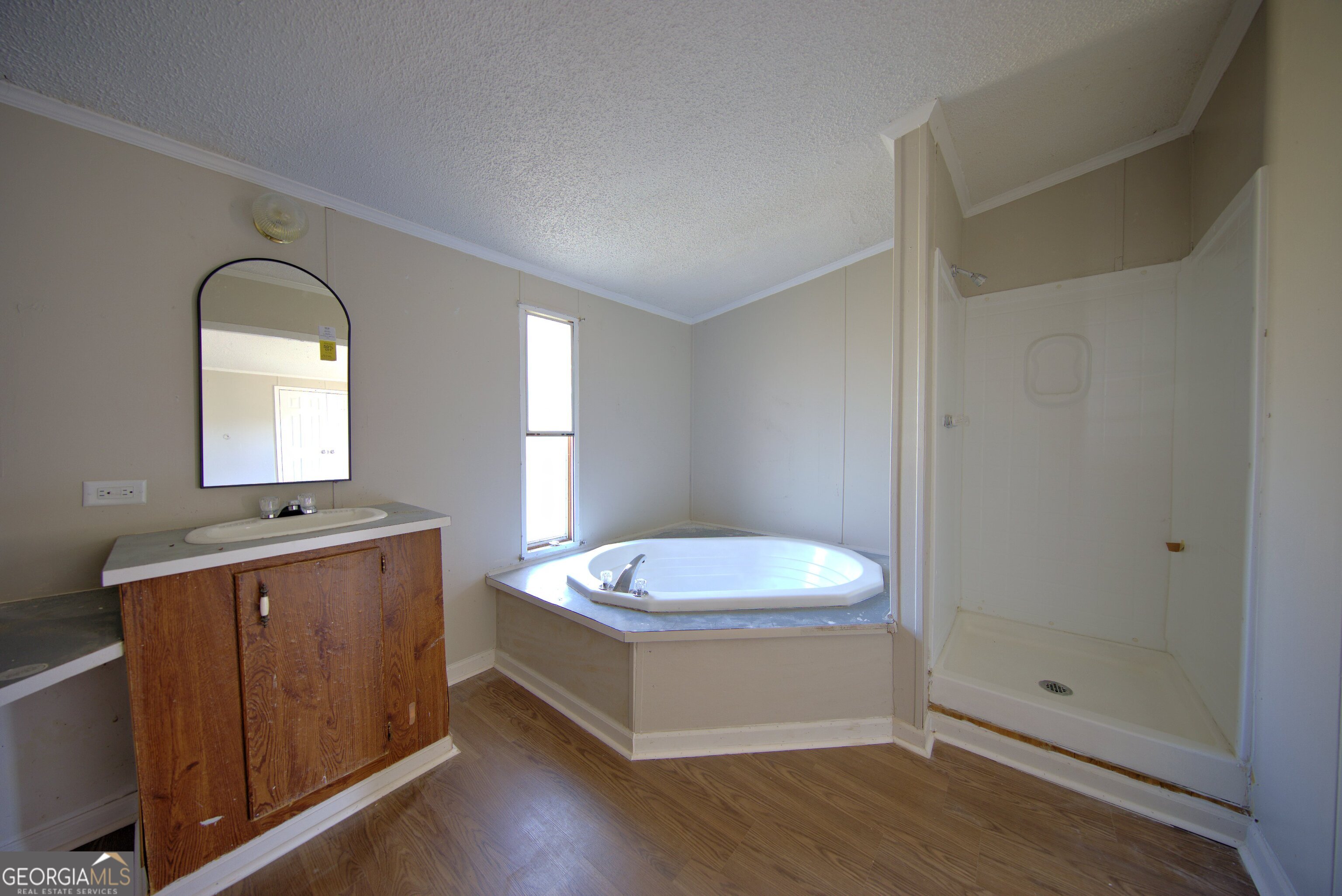 4702 Highway 65 Pelham, GA 31779 - Photo 5 of 21 a bathroom with a double vanity sink toilet and shower