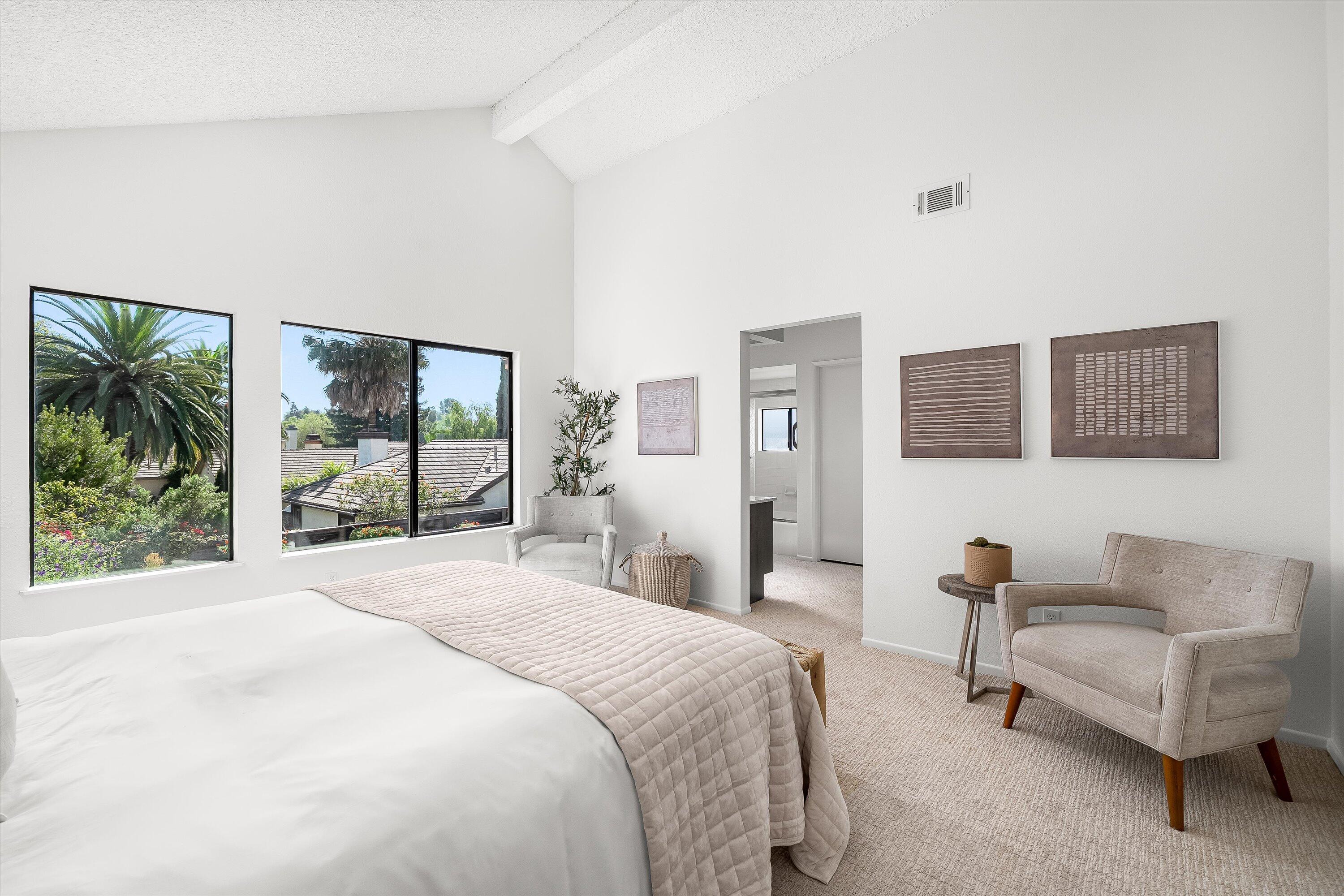 779 Dos Hermanos Road Santa Barbara, CA 93111 - Photo 14 of 33 a bedroom with a bed and a couch