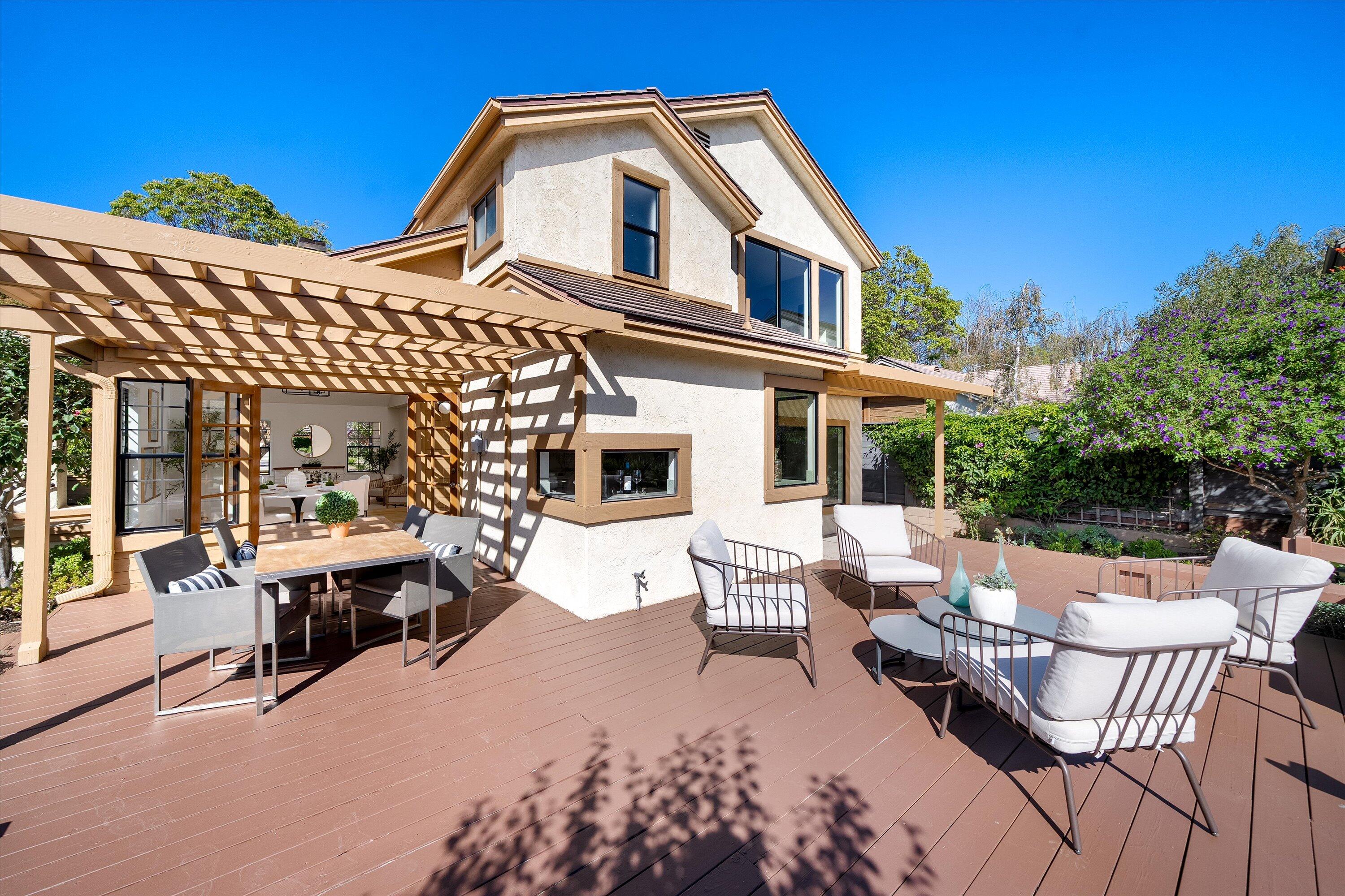 779 Dos Hermanos Road Santa Barbara, CA 93111 - Photo 26 of 33 a view of a house with backyard and sitting area