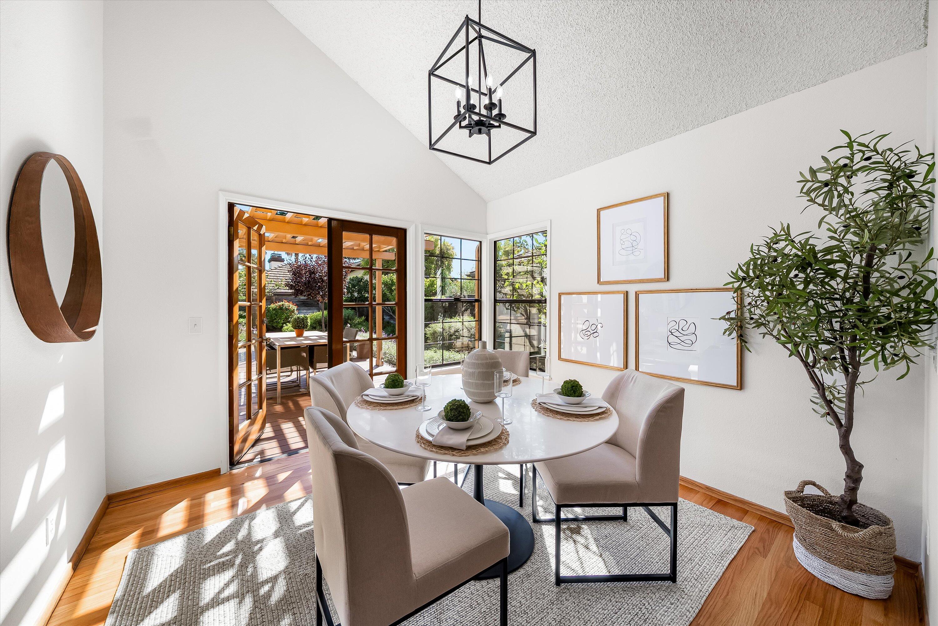 779 Dos Hermanos Road Santa Barbara, CA 93111 - Photo 7 of 33 a view of a dining room with furniture window and outside view