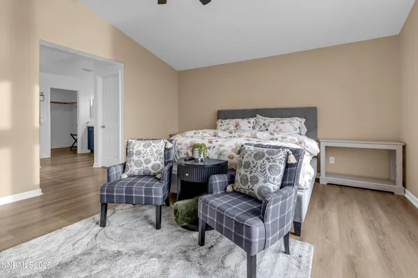 a kitchen with a sink and a refrigerator