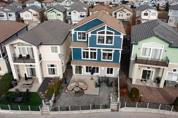 a front view of a building and parking space