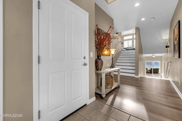 a view of a building with a bench in front of building