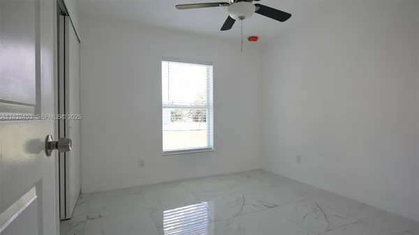 a view of small space with a window