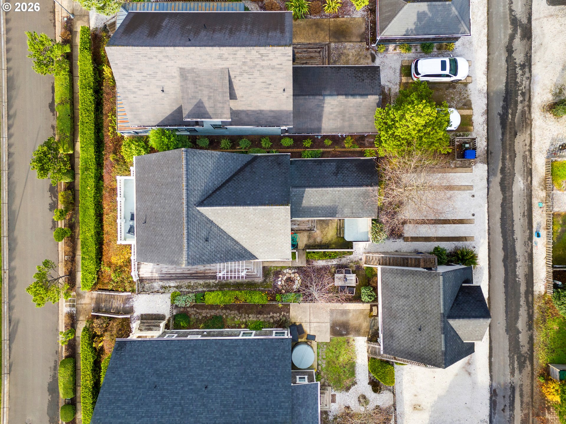 2746 Southwest Barnacle Avenue Lincoln City, OR 97367 - Photo 42 of 48 an aerial view of a house with a swimming pool