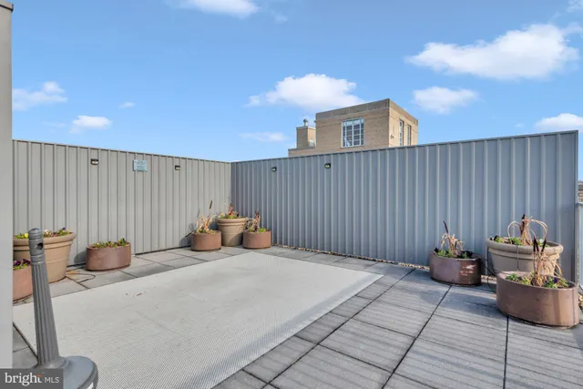a view of city with a large building