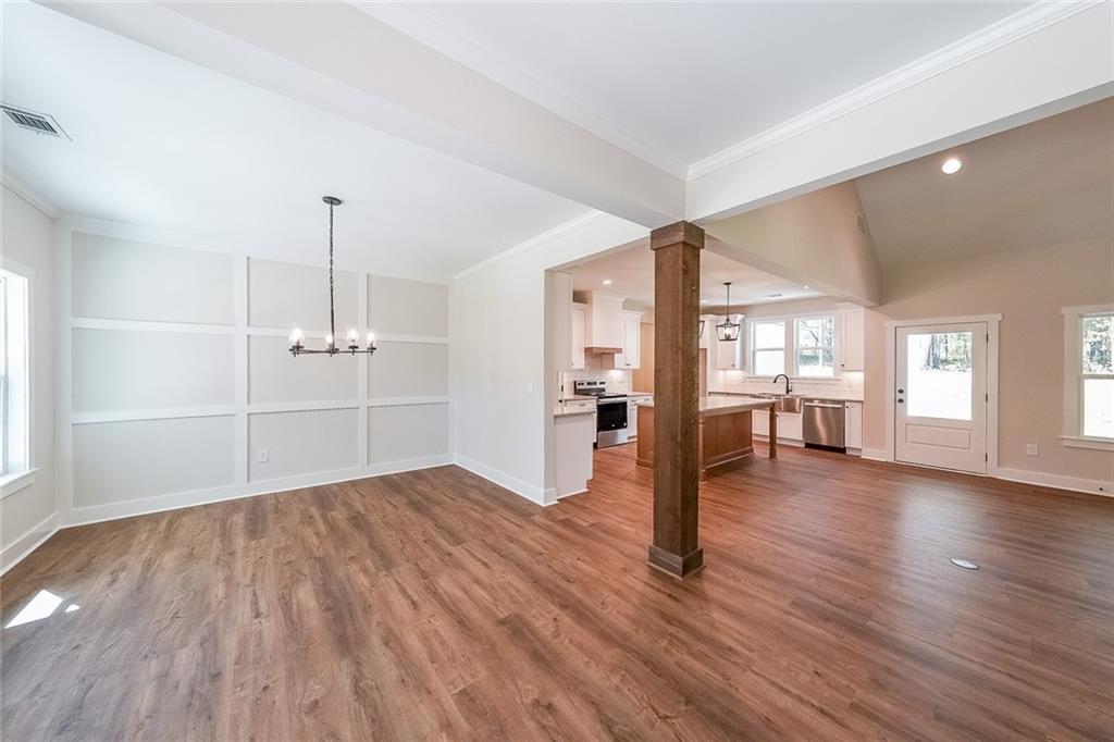 3300 Holly Springs Road Rockmart, GA 30153 - Photo 4 of 38 a view of empty room with wooden floor