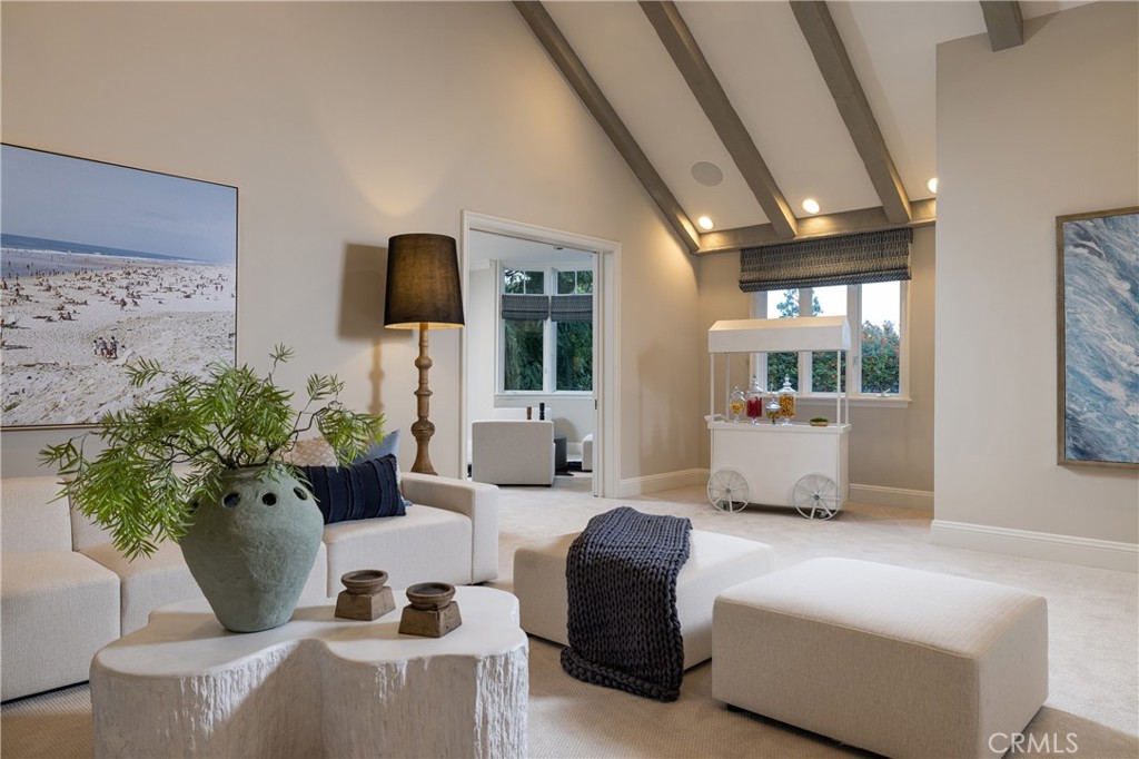 56 Royal St George Road Newport Beach, CA 92660 - Photo 30 of 49 a living room with furniture potted plant and windows