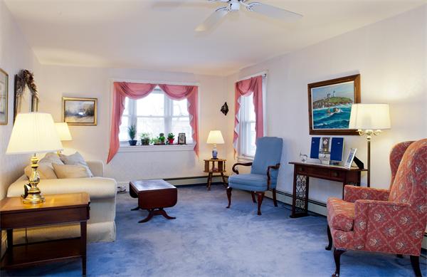 14 Clark Road Newton, MA 02465 - Photo 2 of 6 a living room with furniture and a window