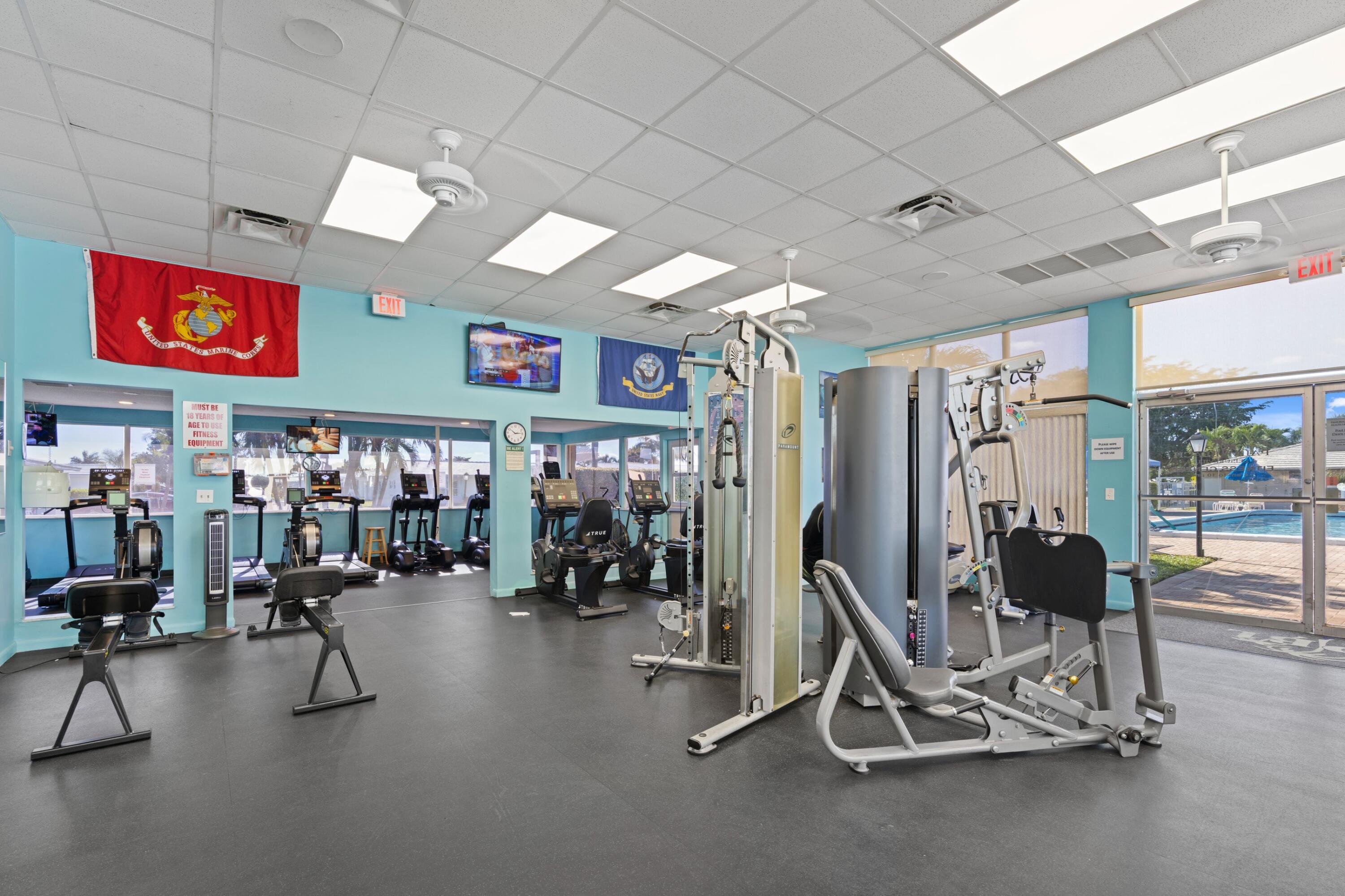 816 Southwest 18th Court Boynton Beach, FL 33426 - Photo 25 of 37 a view of a room with gym equipment