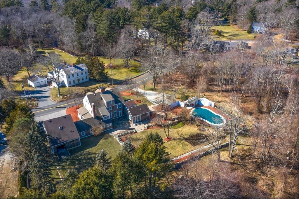 220 Prospect Street Hingham, MA 02043 - Photo 34 of 41 an aerial view of a house with swimming pool and outdoor space