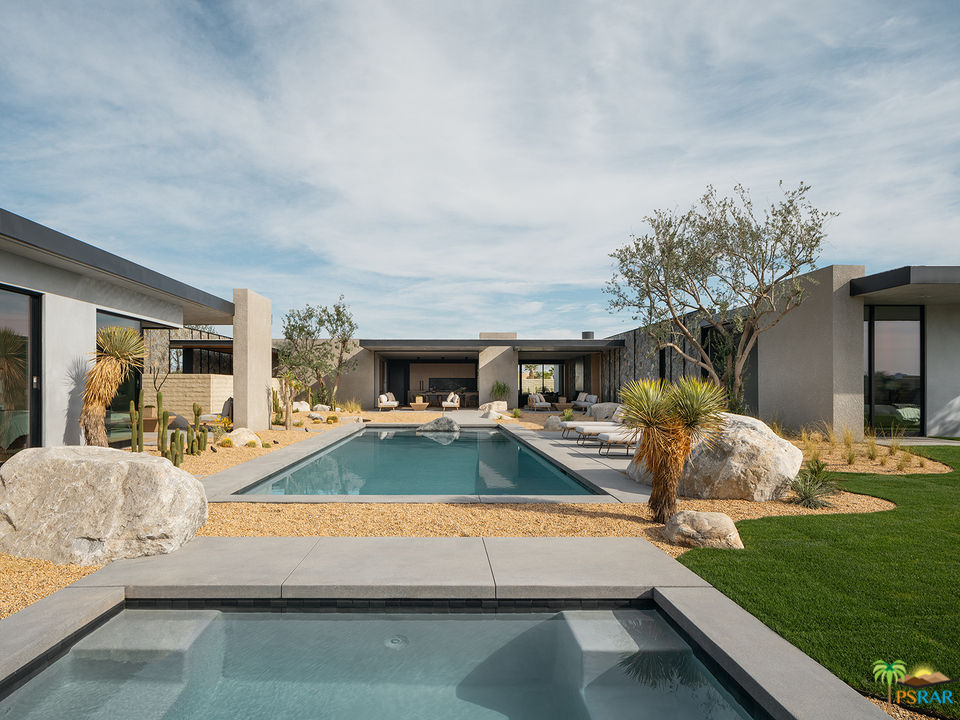 2 Echo Lane Rancho Mirage, CA 92270 - Photo 38 of 40 a view of a house with backyard porch and sitting area