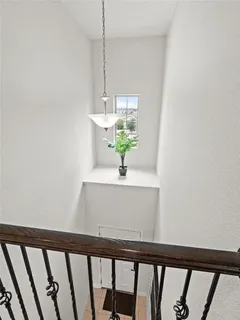 a view of a hallway with window