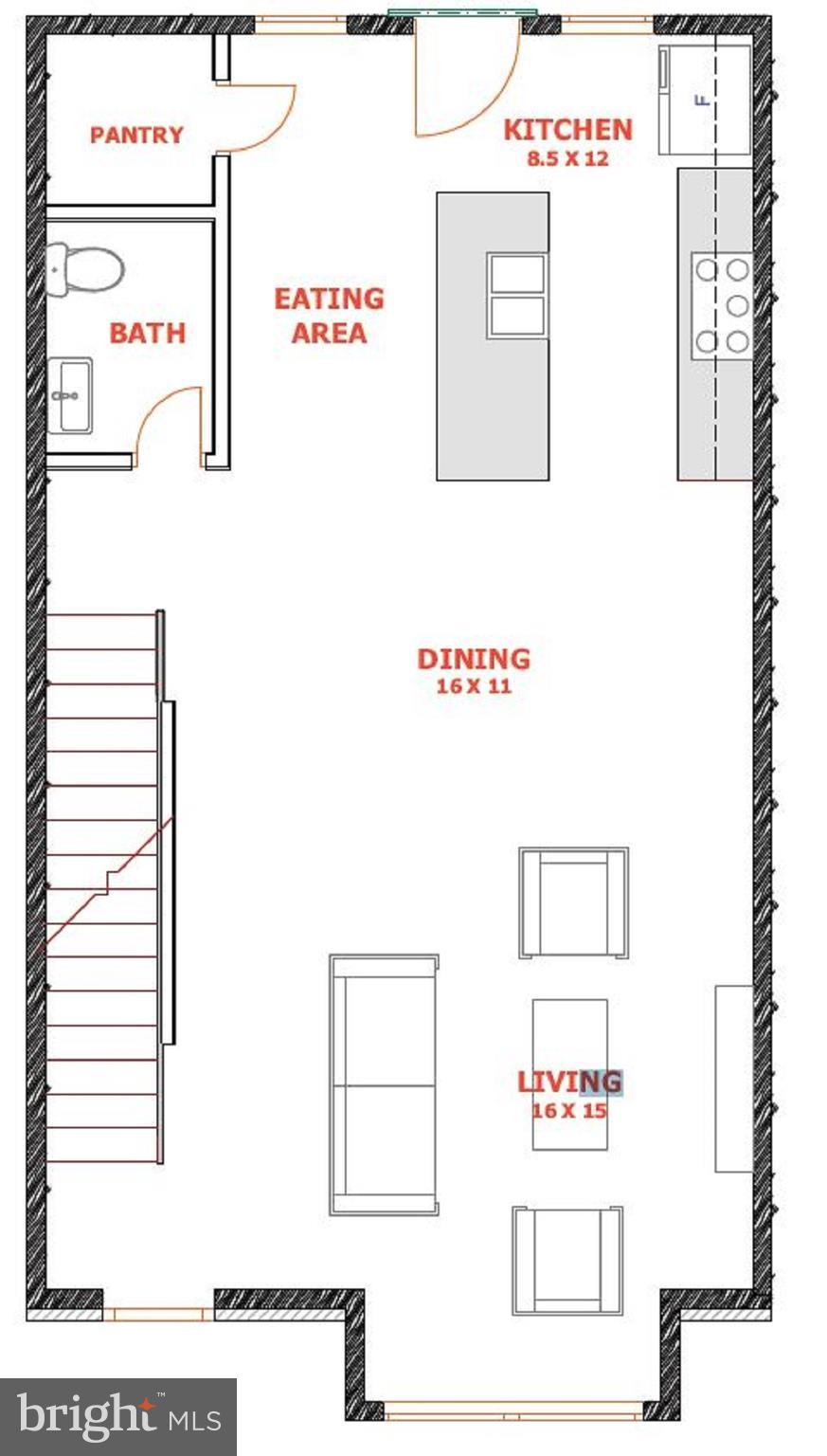 2463 Elvans Road Southeast Washington, DC 20020 - Photo 14 of 15 Second Floor Plan