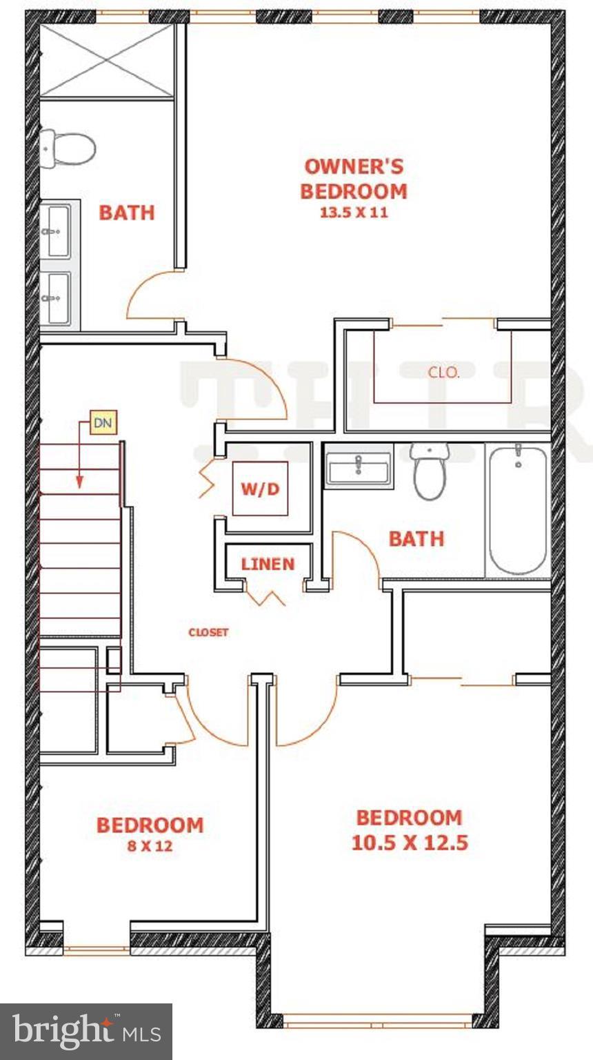 2463 Elvans Road Southeast Washington, DC 20020 - Photo 15 of 15 Third Floor Plan