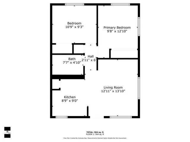 a view of a pathway of a brick building