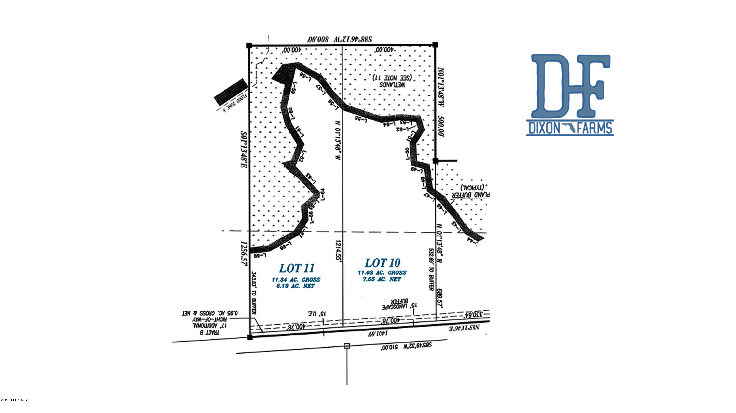 613896 River Road Callahan, FL 32011 - Photo 14 of 15 Plat_no logo_LOT 10_11