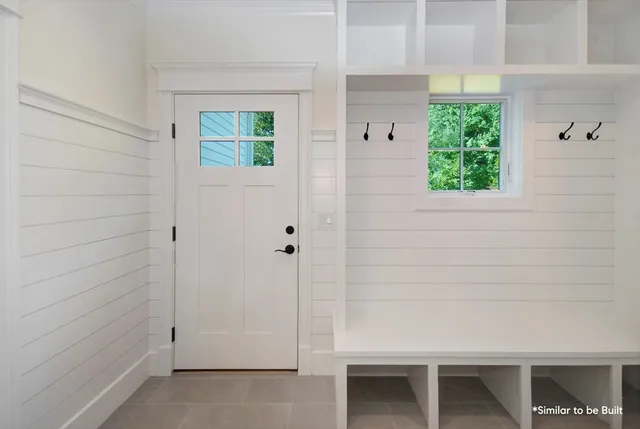 a view of a window in an empty room