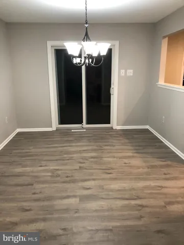 a view of a chandelier in a room