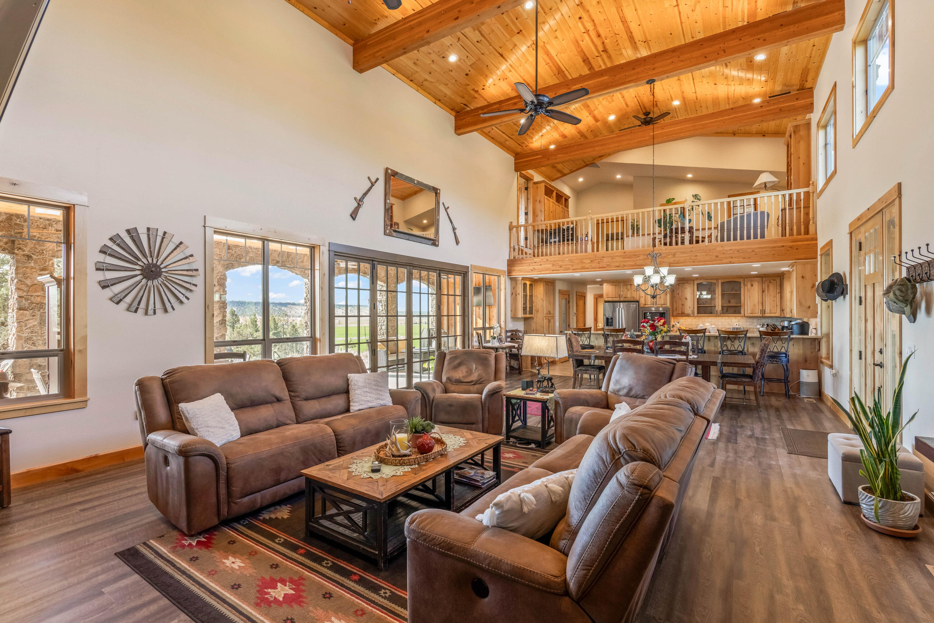 70030 Northwest Hunt Road Sisters, OR 97759 - Photo 6 of 55 a living room with furniture and a large window
