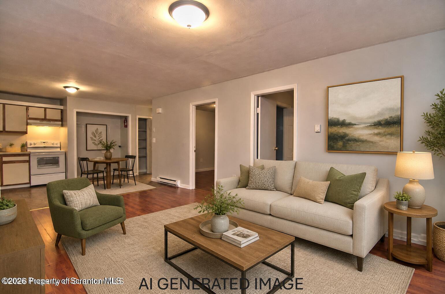 1418 North Main Avenue Scranton, PA 18508 - Photo 4 of 26 a living room with furniture and a lamp