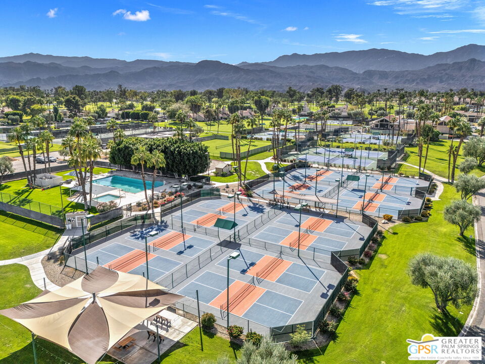651 Hospitality Drive Rancho Mirage, CA 92270 - Photo 12 of 44 an aerial view of residential houses and outdoor space